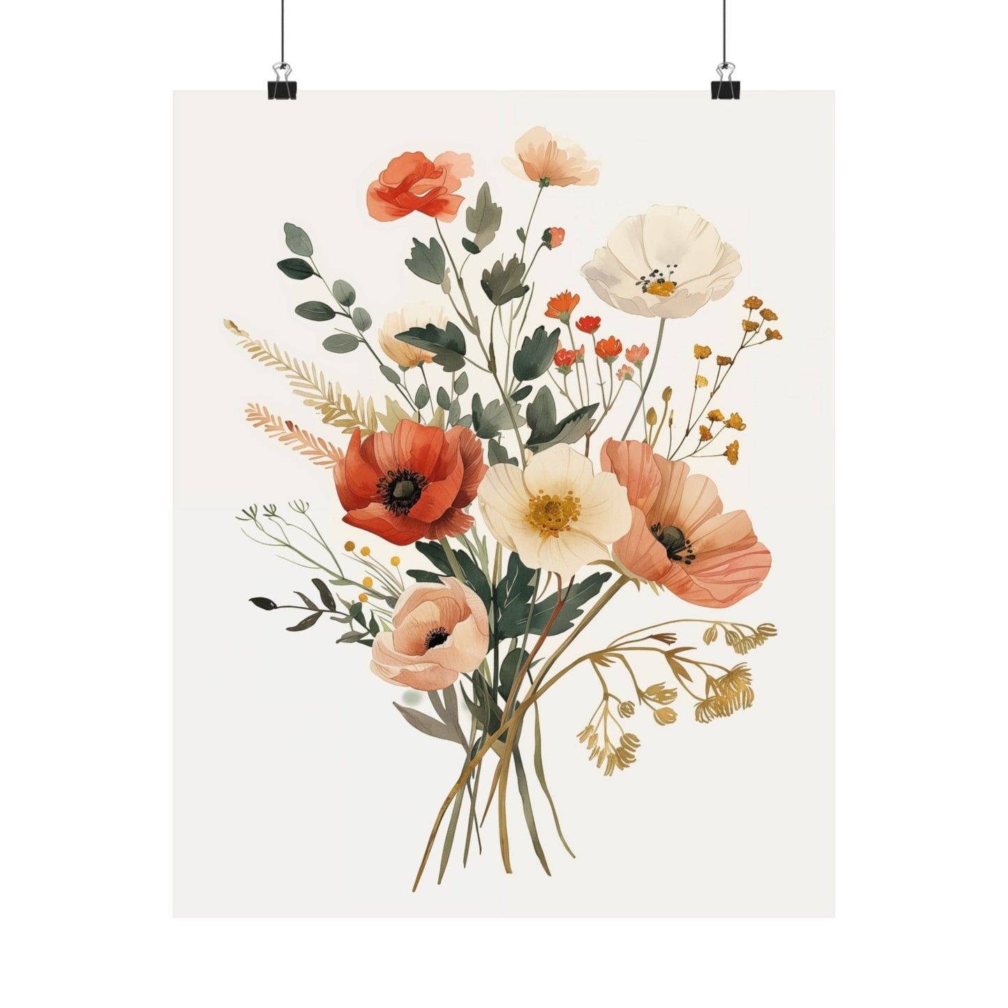 Floral Bouquet Matte Posters