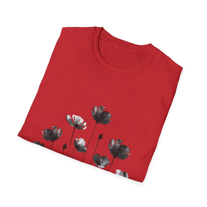 B&W Flower Field T-Shirt