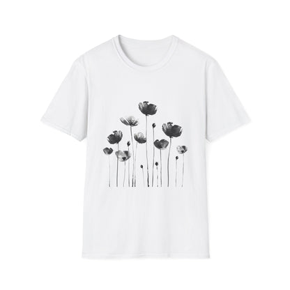 B&W Flower Field T-Shirt