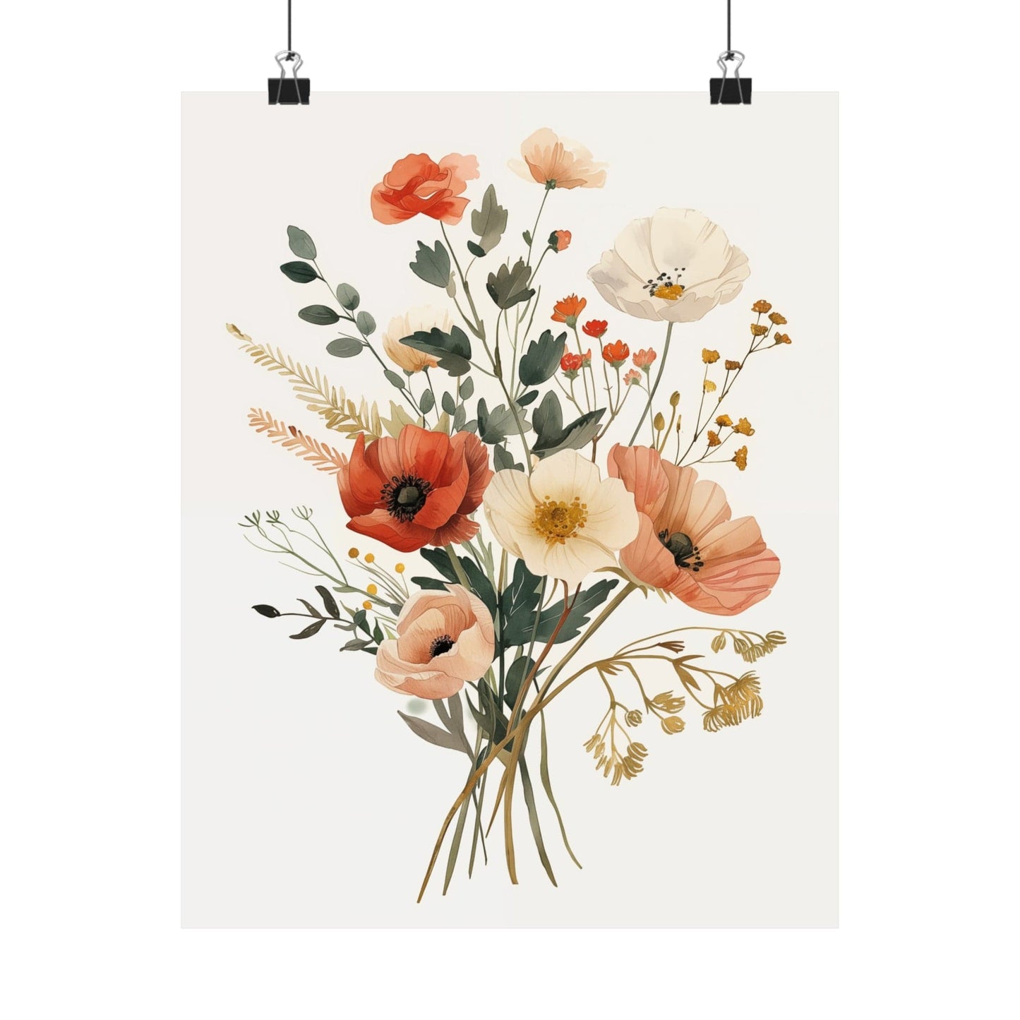 Floral Bouquet Matte Posters