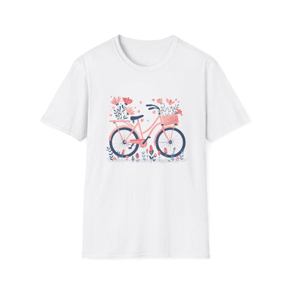 Flower Bike Pink T-Shirt