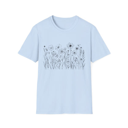 B&W Wildflower T-Shirt