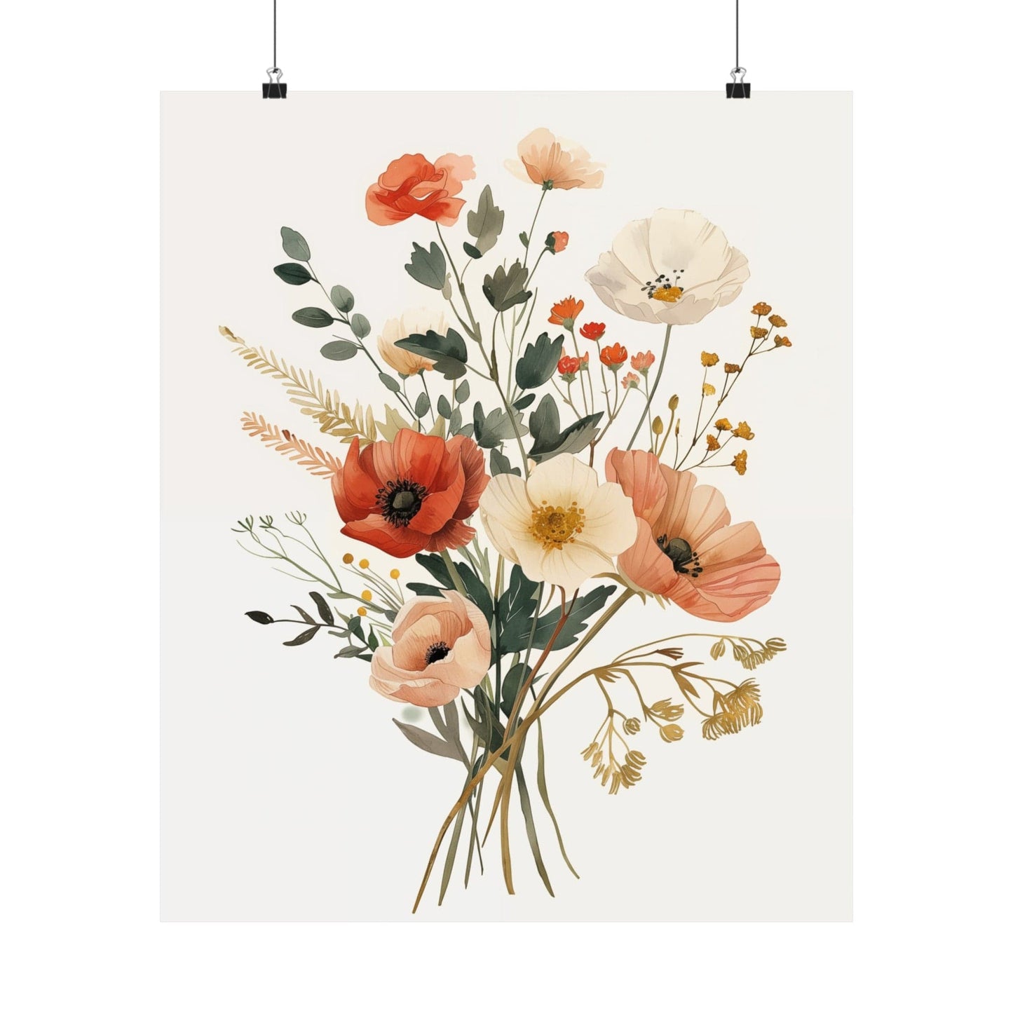 Floral Bouquet Matte Posters