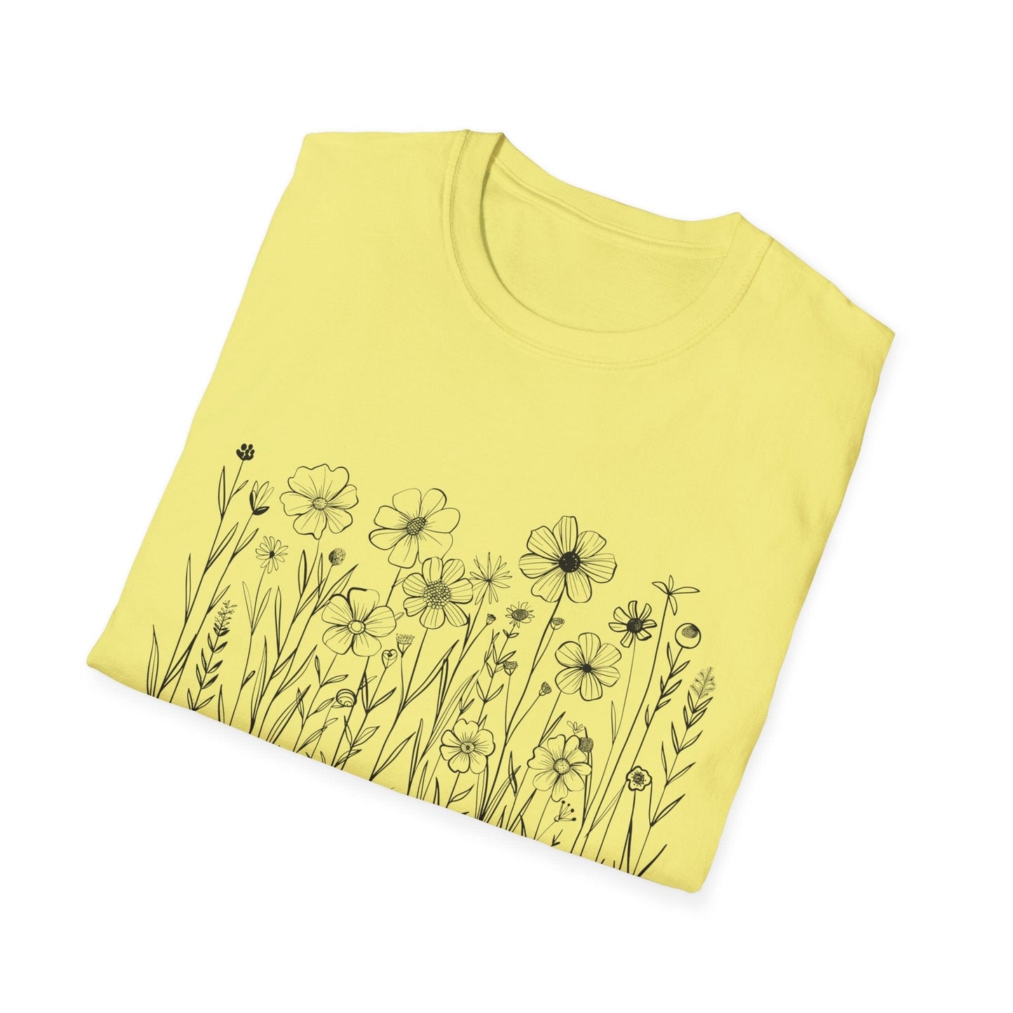 B&W Wildflower T-Shirt