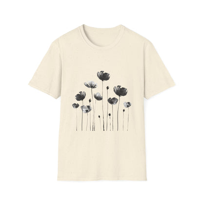 B&W Flower Field T-Shirt