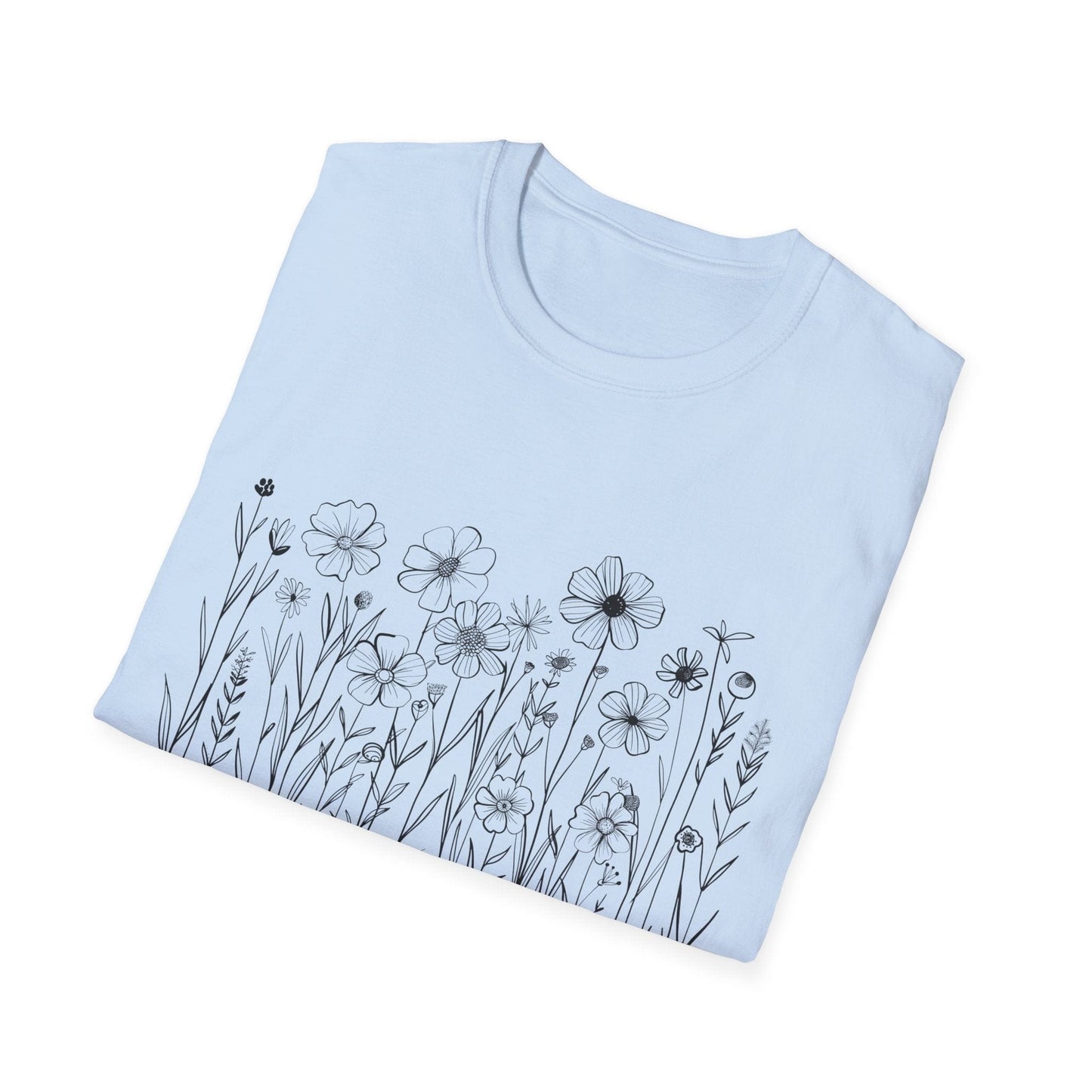 B&W Wildflower T-Shirt