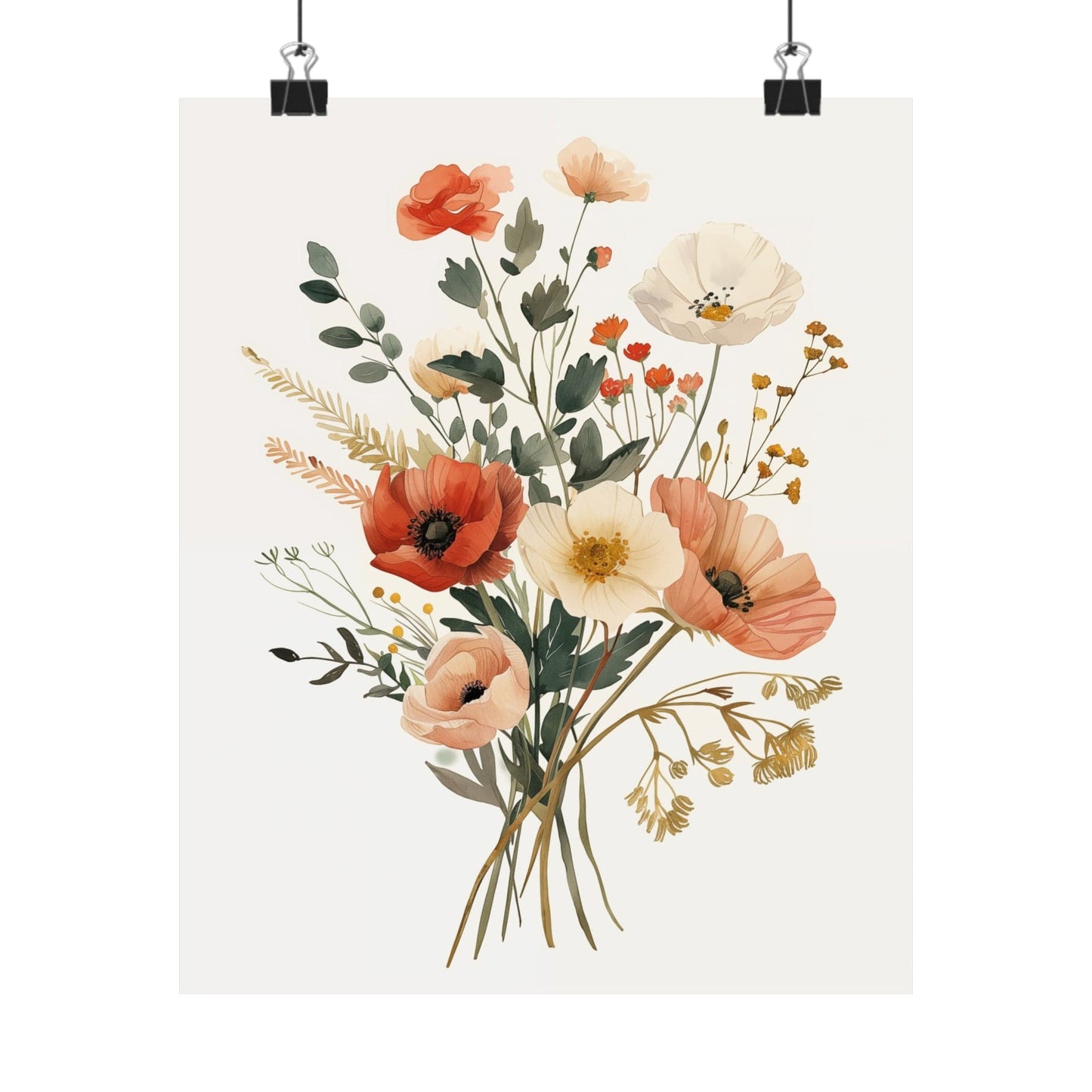 Floral Bouquet Matte Posters