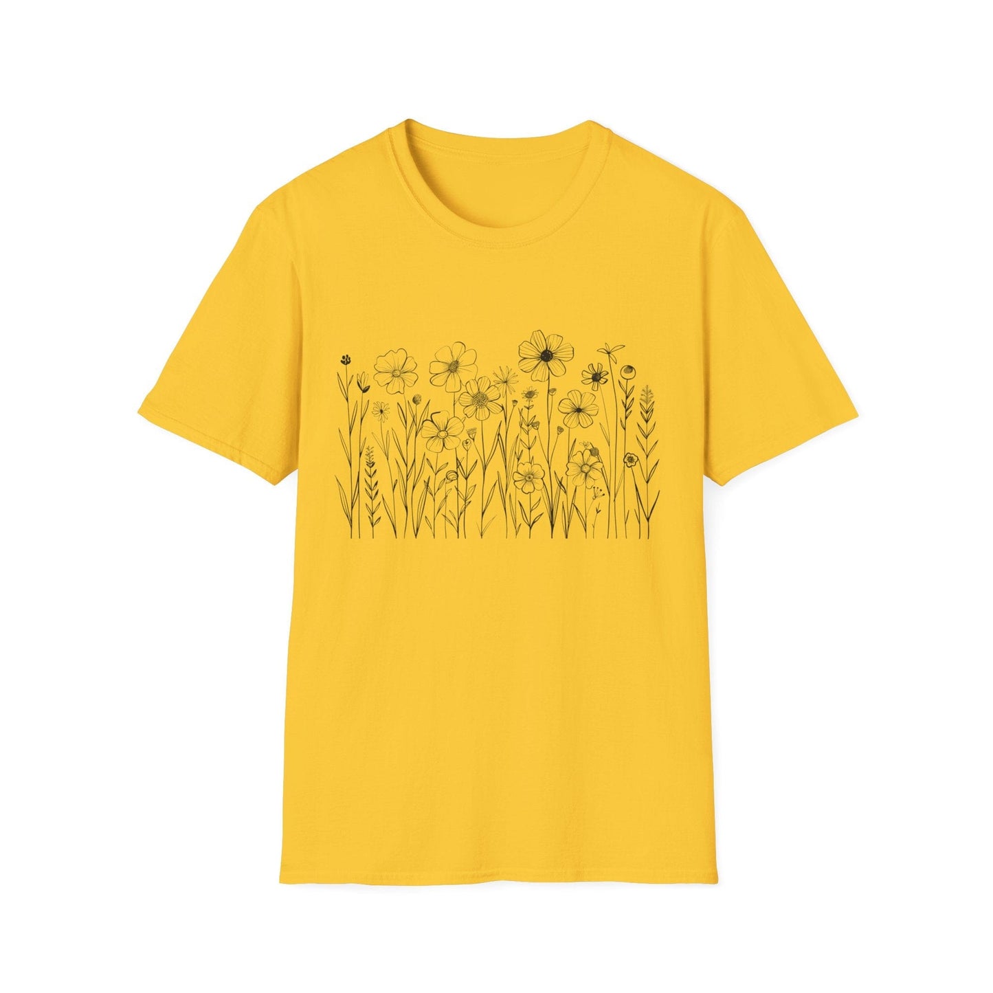 B&W Wildflower T-Shirt