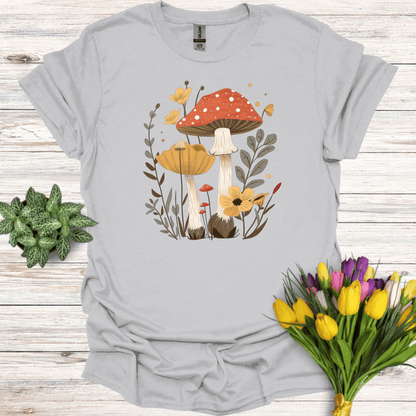 Whimsical Fungi Wonderland T-Shirt