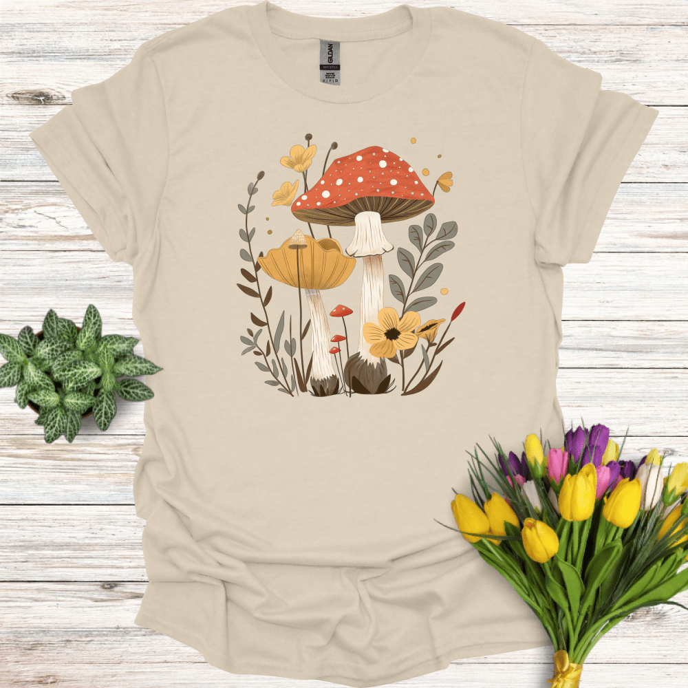 Whimsical Fungi Wonderland T-Shirt