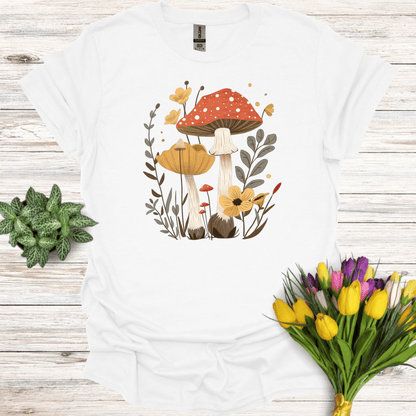 Whimsical Fungi Wonderland T-Shirt