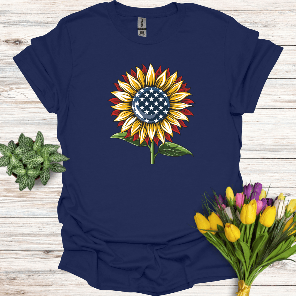 Love USA Sunflower T-Shirt