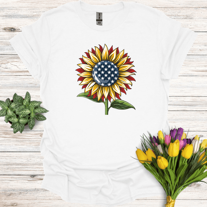 Love USA Sunflower T-Shirt