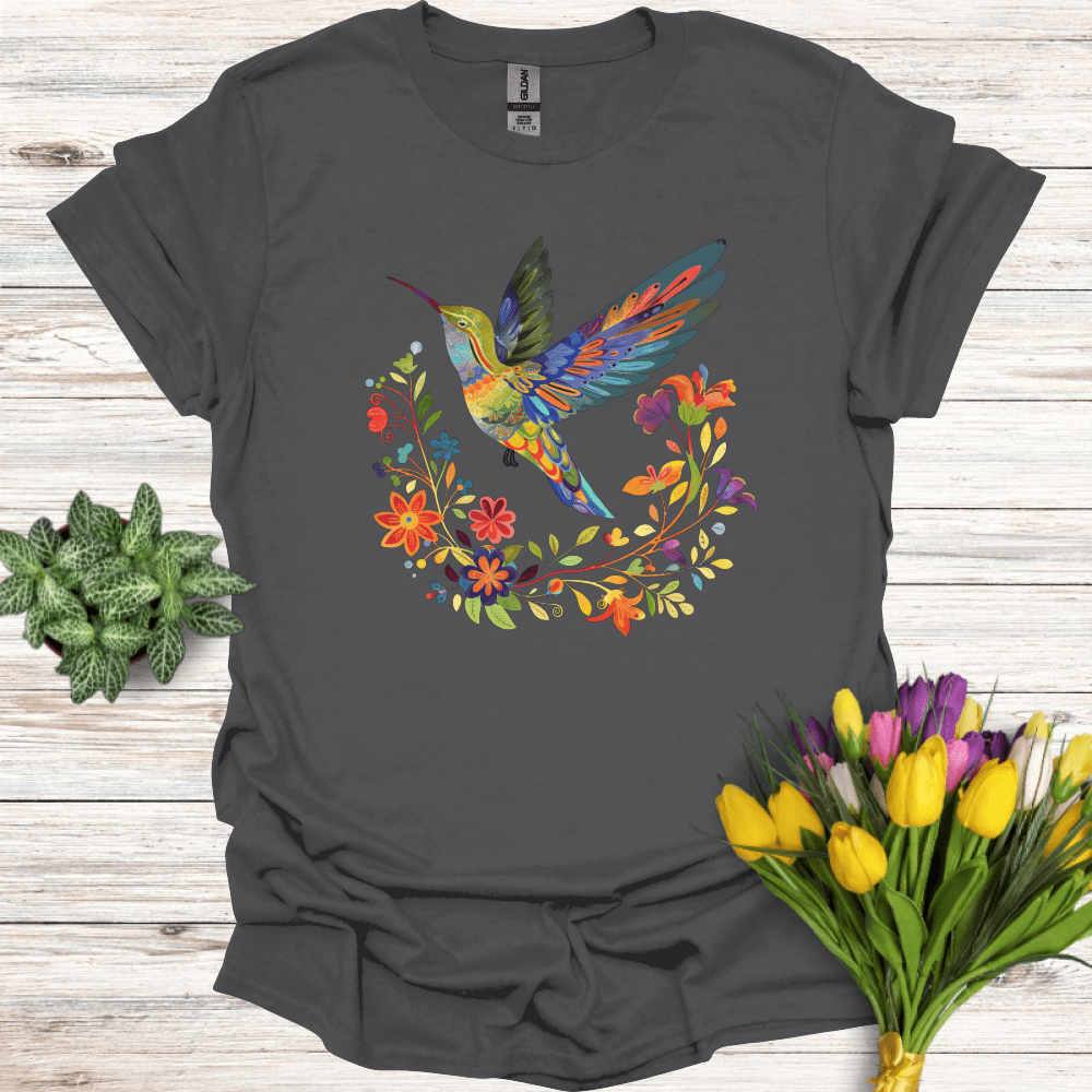 Floral Hummingbird T-Shirt