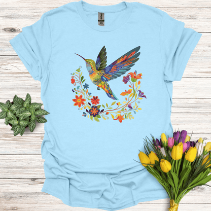 Floral Hummingbird T-Shirt