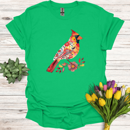 Floral Cardinal Love T-Shirt