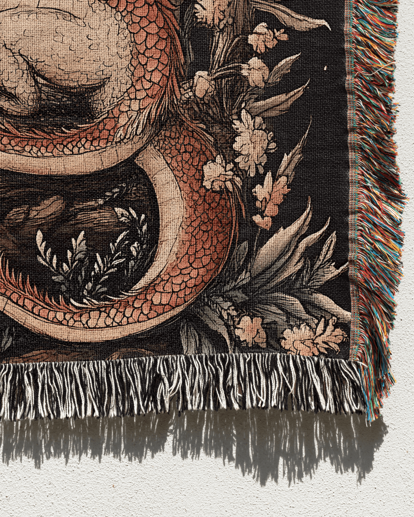 Folklore Dragon Woven Blanket