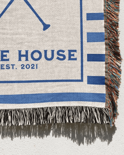 Lake House - Personalized Family Woven Blanket