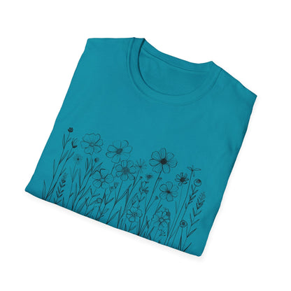 B&W Wildflower T-Shirt