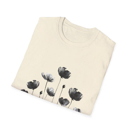 B&W Flower Field T-Shirt