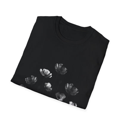 B&W Flower Field T-Shirt