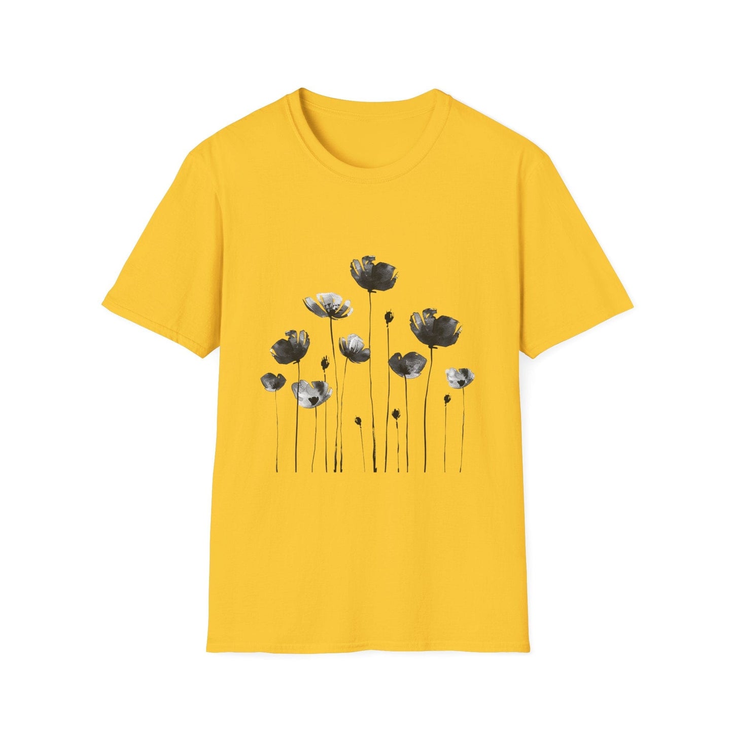 B&W Flower Field T-Shirt