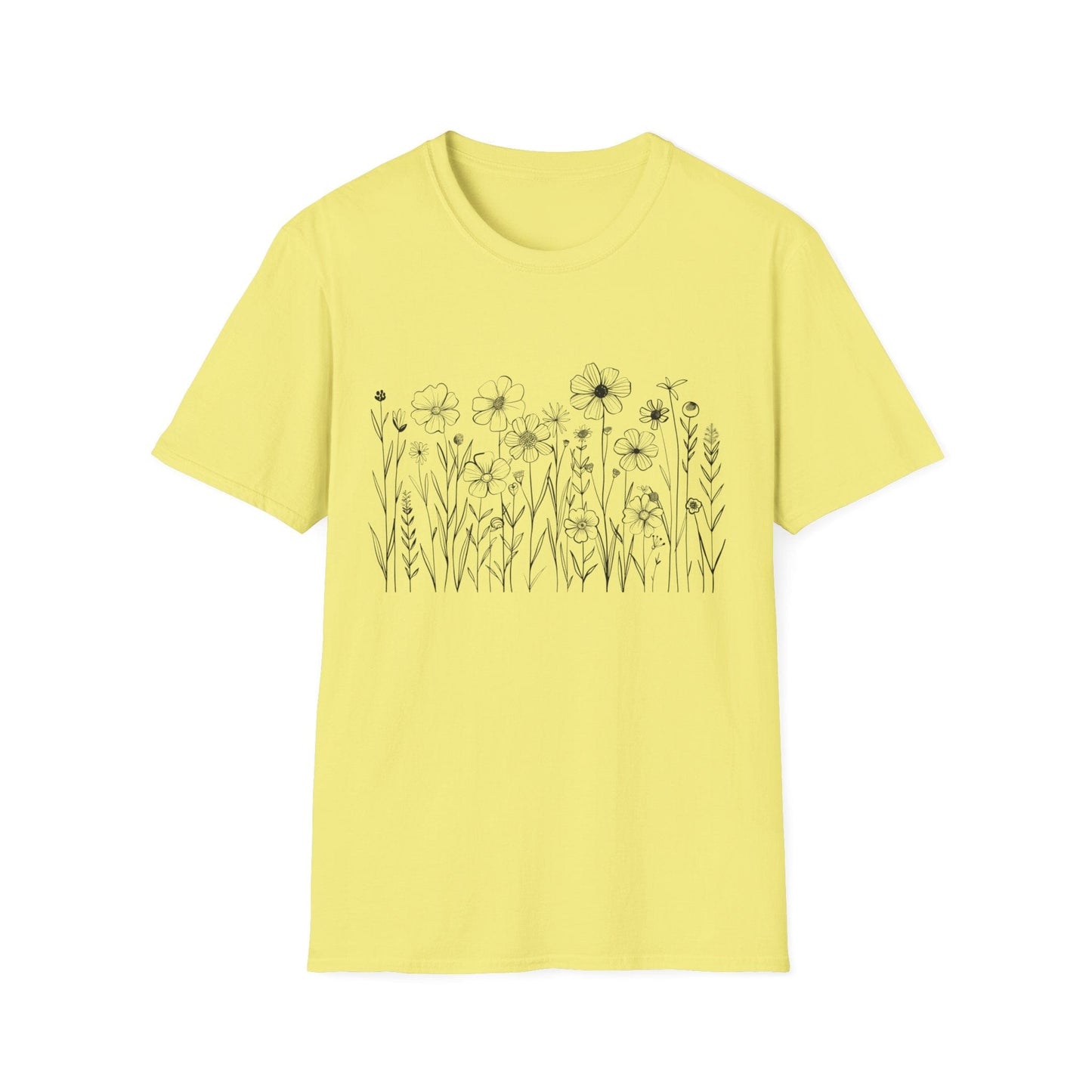 B&W Wildflower T-Shirt