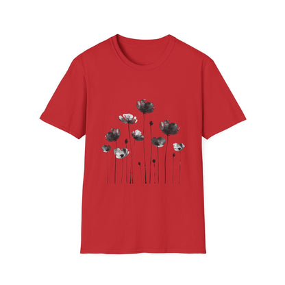 B&W Flower Field T-Shirt