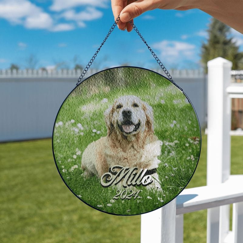 Custom Dog Memorial Suncatcher
