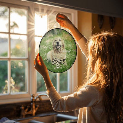 Custom Dog Memorial Suncatcher