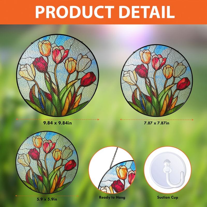 Stained Glass Tulips