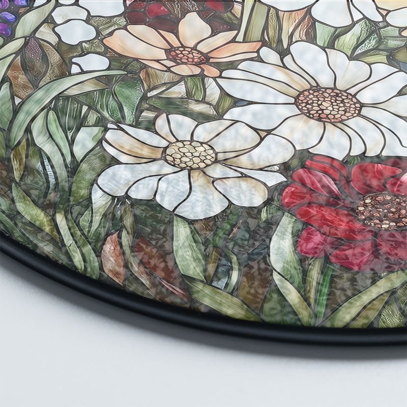 Wildflower Stained Glass Suncatcher
