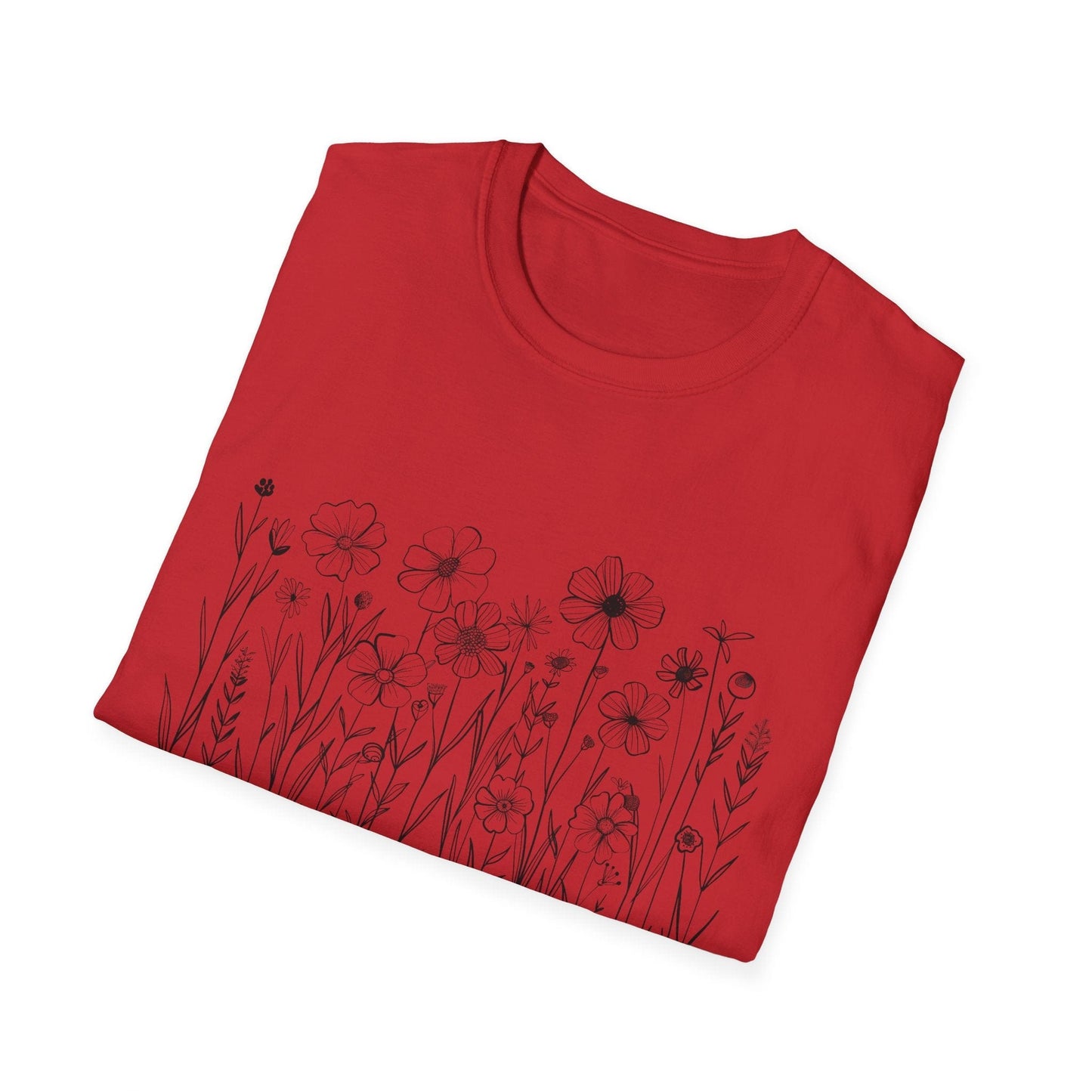 B&W Wildflower T-Shirt