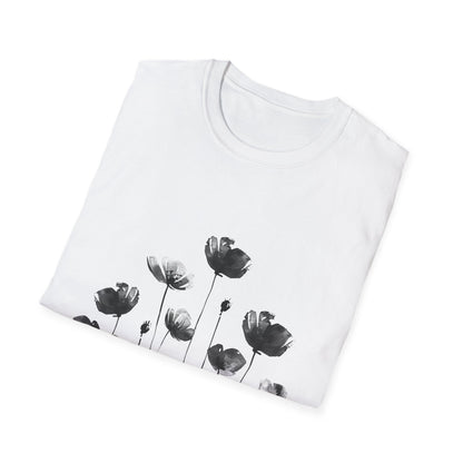 B&W Flower Field T-Shirt