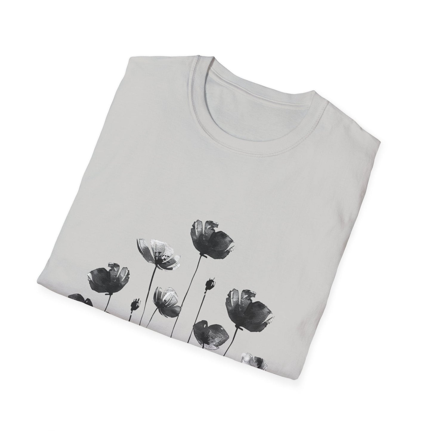 B&W Flower Field T-Shirt