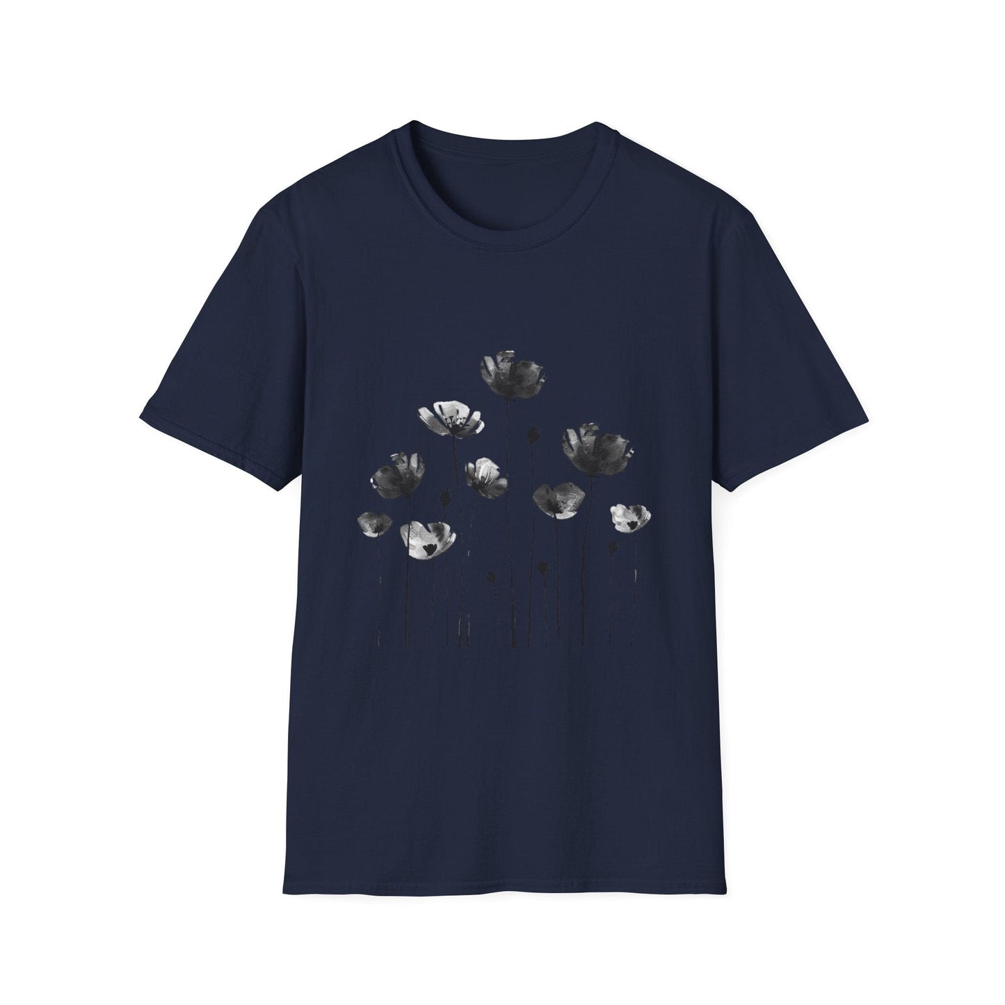 B&W Flower Field T-Shirt