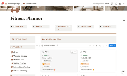 Fitness Planner