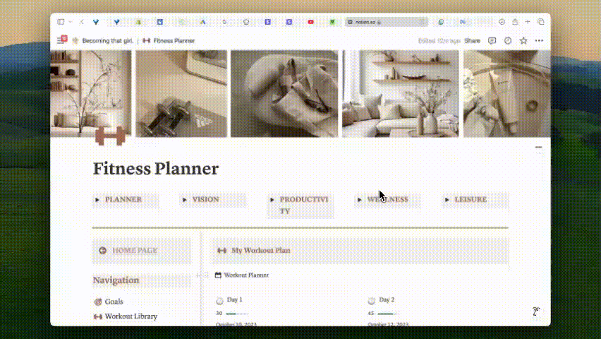 Fitness Planner