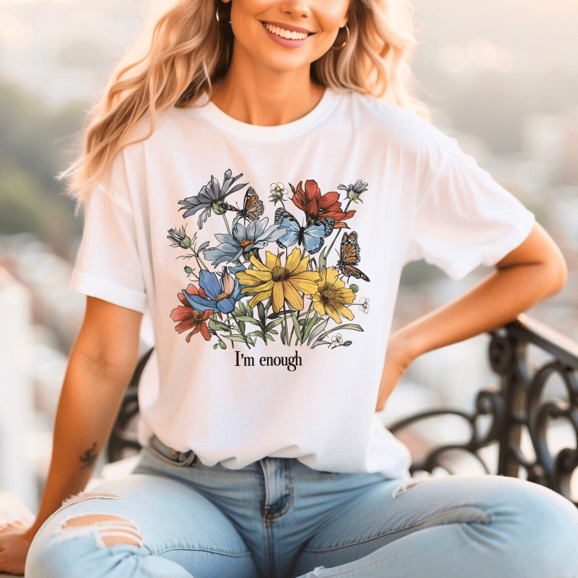 I'm Enough Flower T-Shirt