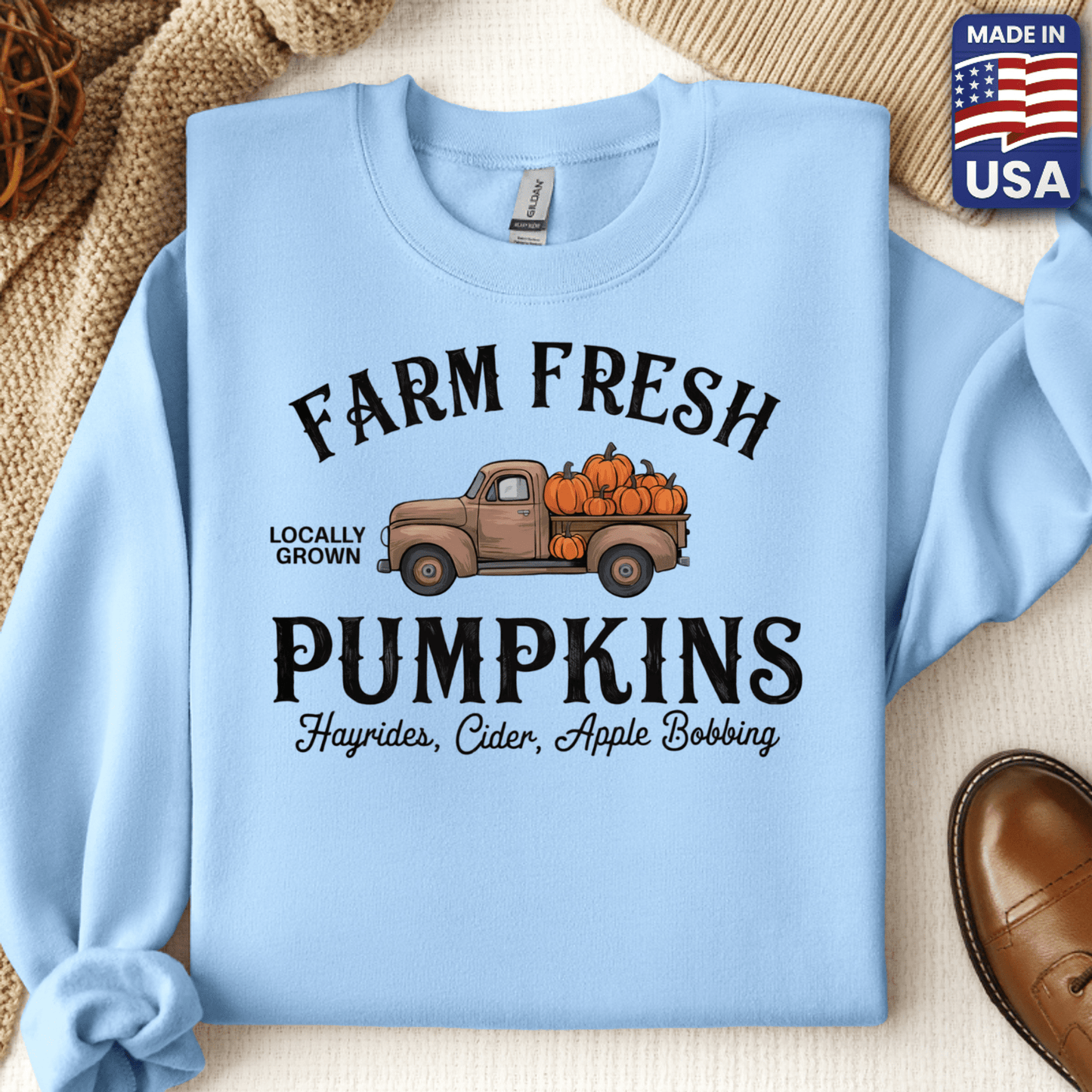 Farm Fresh Pumpkins Crewneck